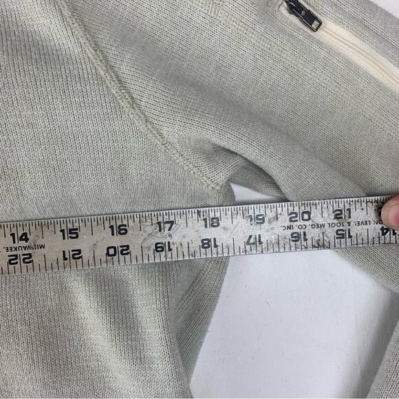 Patagonia women's medium better sweater off white cream 1/4 zip pullover outdoor - Picture 6 of 9